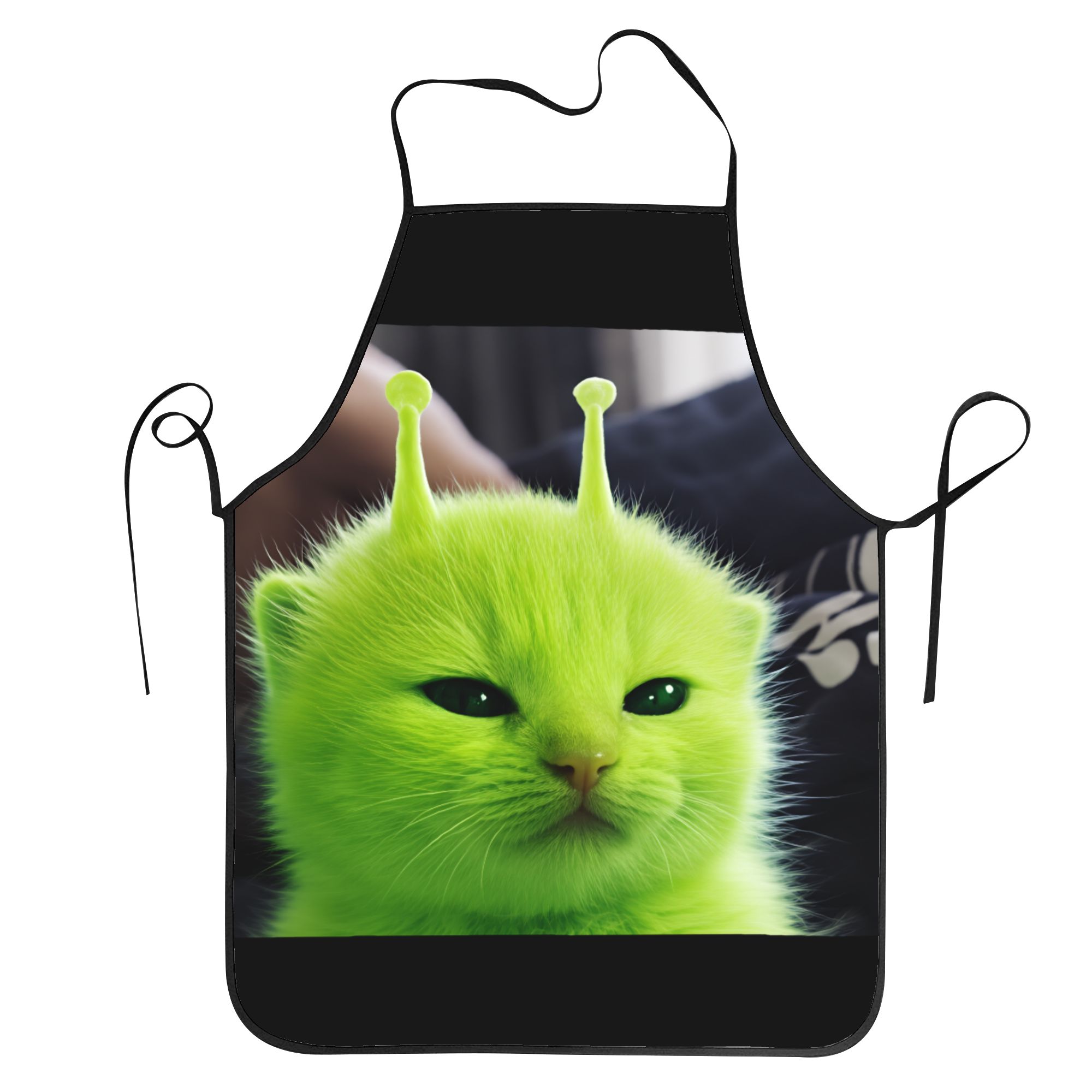 Home Cooking For Cats - مريلة مطبخ مضحكة بتصميم قطط فضائية