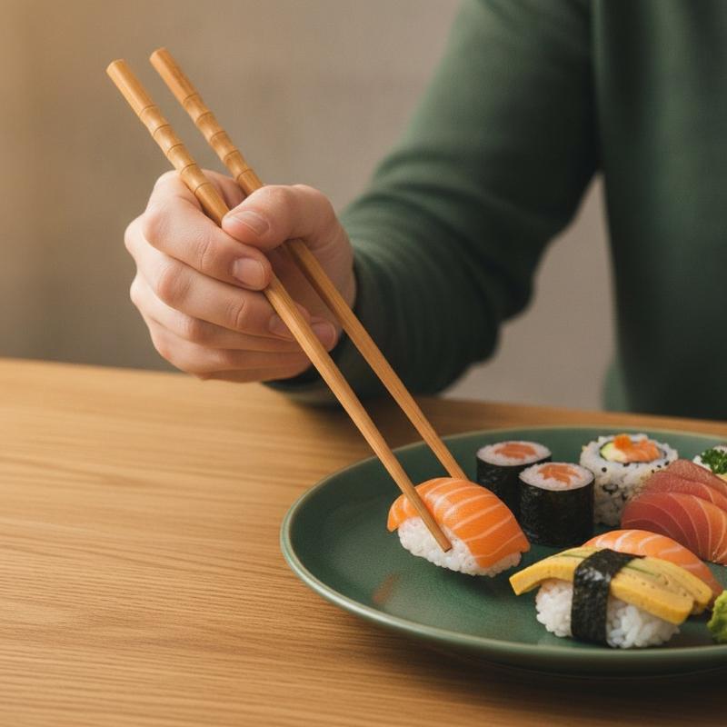 Home Cooking Asian - زوج جديد من عيدان الطعام الطبيعية