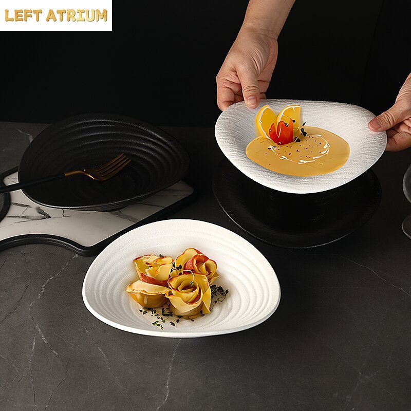 طبق عشاء سيراميك مخطط بتصميم إ - مراجعة Home Cooking Dinner وسعره