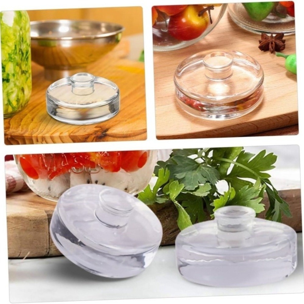 أوزان زجاجية مخمرة شفافة بمقبض - مراجعة Fermentation Crock وسعره