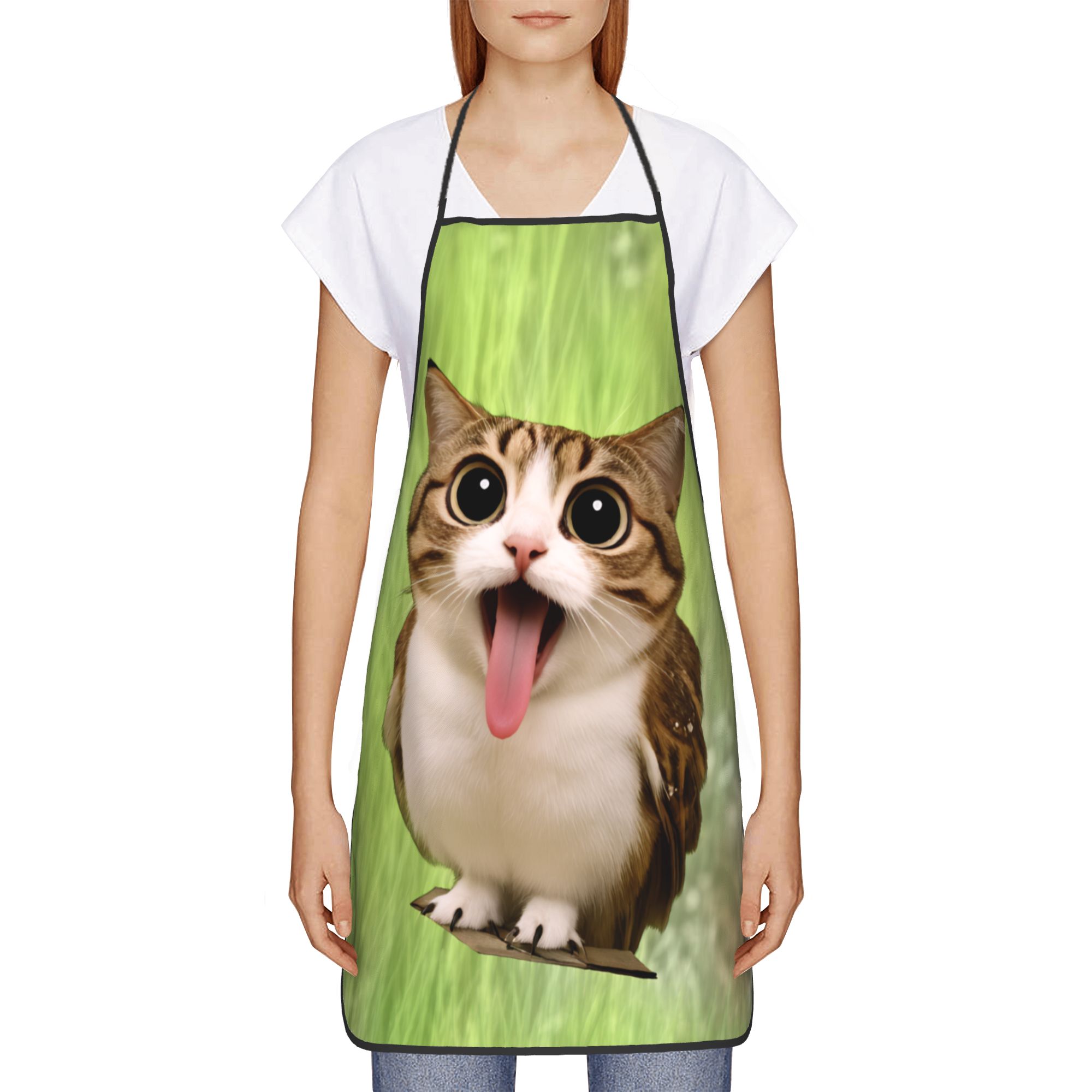 مريلة مطبخ بتصميم قطة مضحكة تخ - مراجعة Home Cooking For Cats وسعره