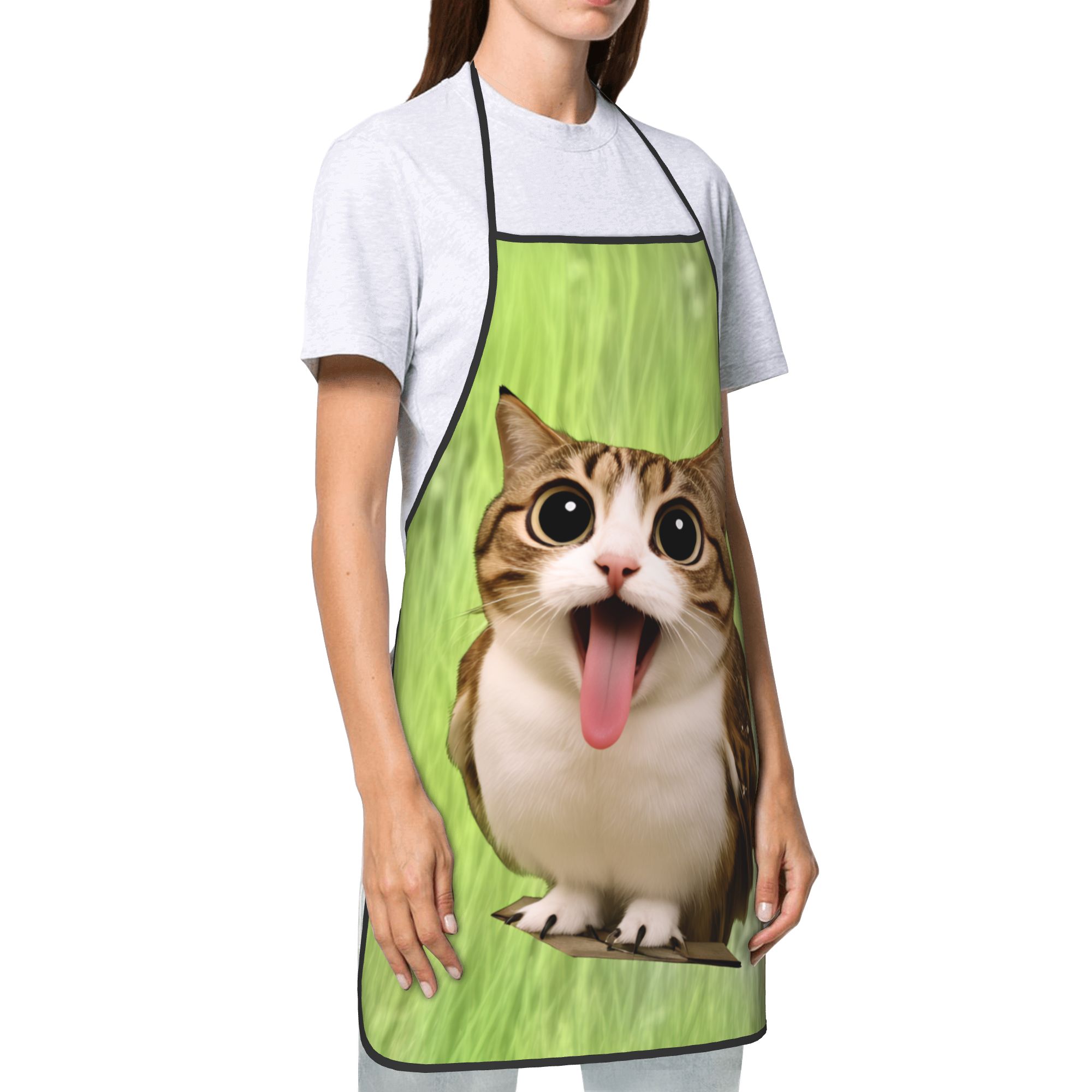 مريلة مطبخ بتصميم قطة مضحكة تخ - مراجعة Home Cooking For Cats وسعره