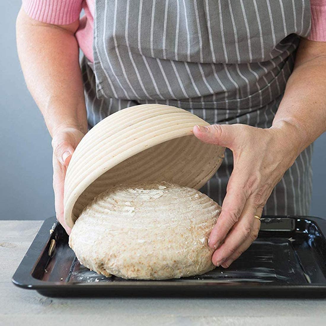 سلة تخمير الخبز المصنوعة يدويً - مراجعة Fermentation Crock وسعره