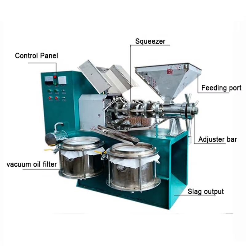 آلة صنع زيت الطهي بسعة 100 كجم - مراجعة Home Cooking Oil Making Machine وسعره