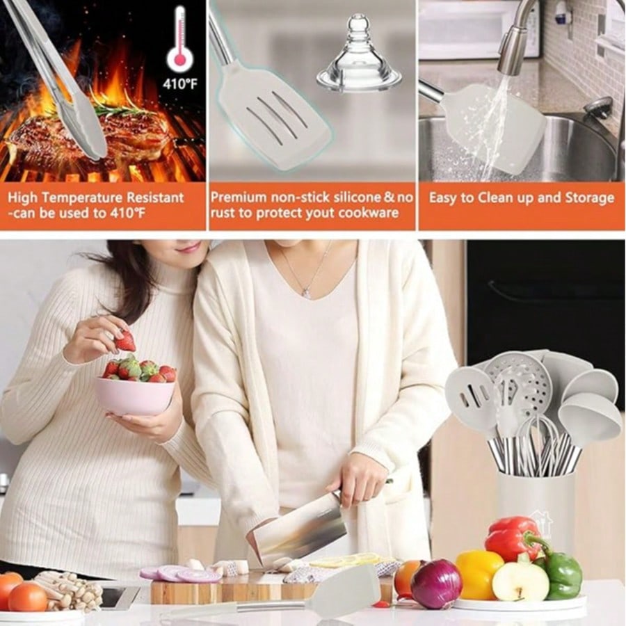 طقم أدوات طهي سيليكون من تايما - مراجعة Home Cooking Dinner وسعره