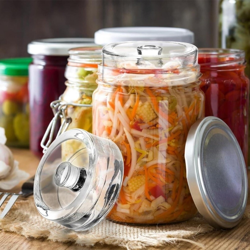 1/2/4 قطع أوزان زجاجية شفافة ل - مراجعة Fermentation Crock وسعره