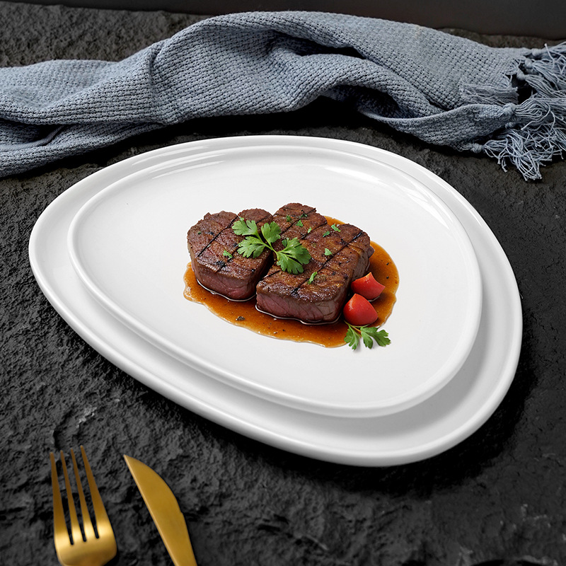 طبق عشاء من البورسلين الأبيض ا - مراجعة Home Cooking Dinner وسعره