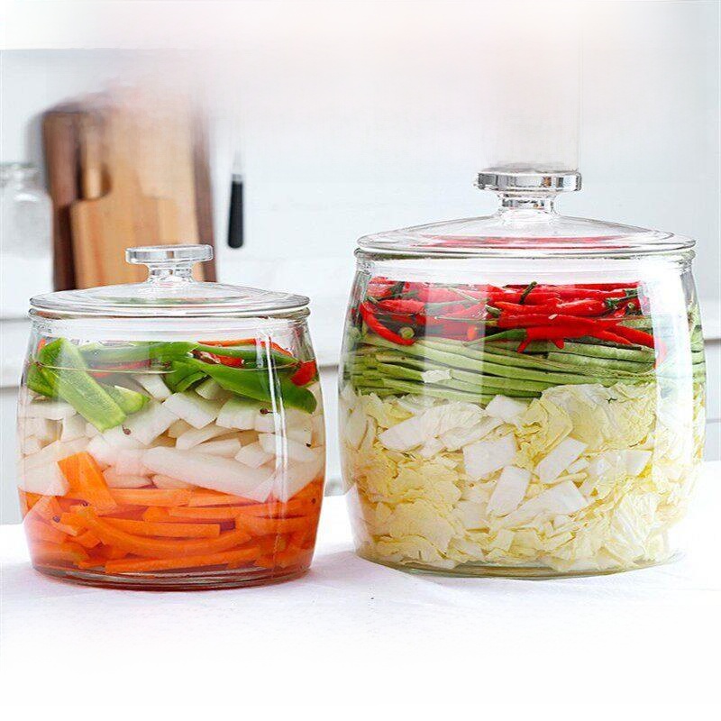 وعاء زجاجي سميك للغاية لتخزين  - مراجعة Fermentation Crock وسعره