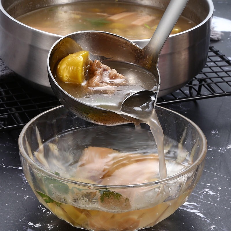 مقبض طويل شوربة الزيت ملعقة من - مراجعة Home Cooking Dinner وسعره